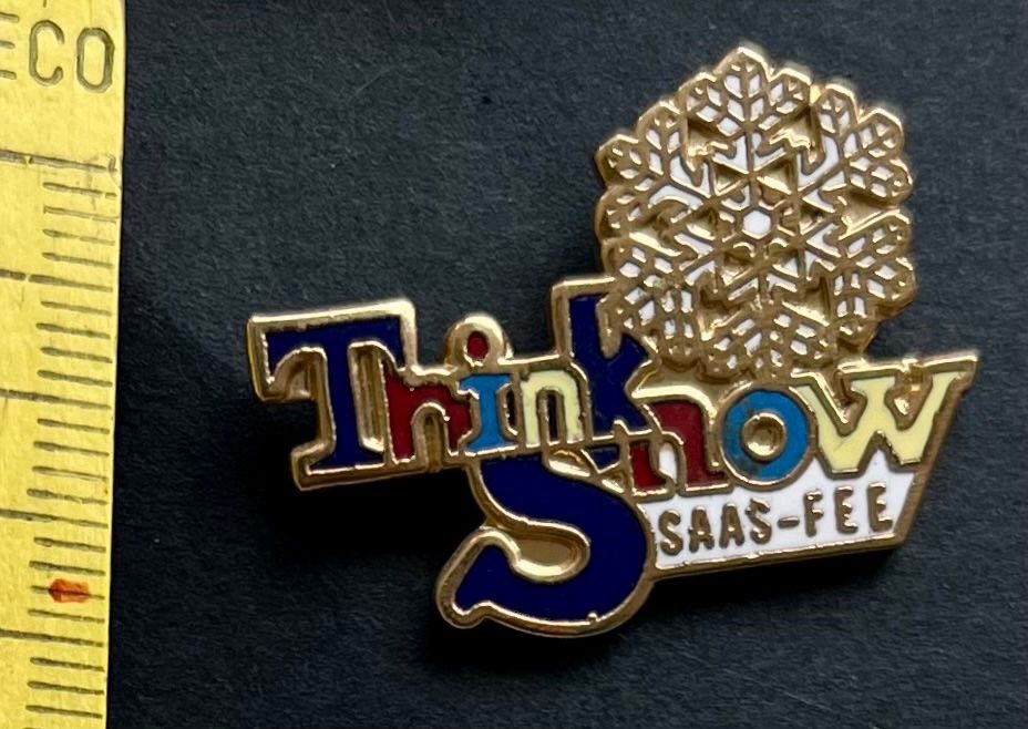 Swiss Placchette & Badge: Trink and Snow/ SAAS-FEE/ Pin – Usato da Ostermundigen venduto da DaxKarten-75