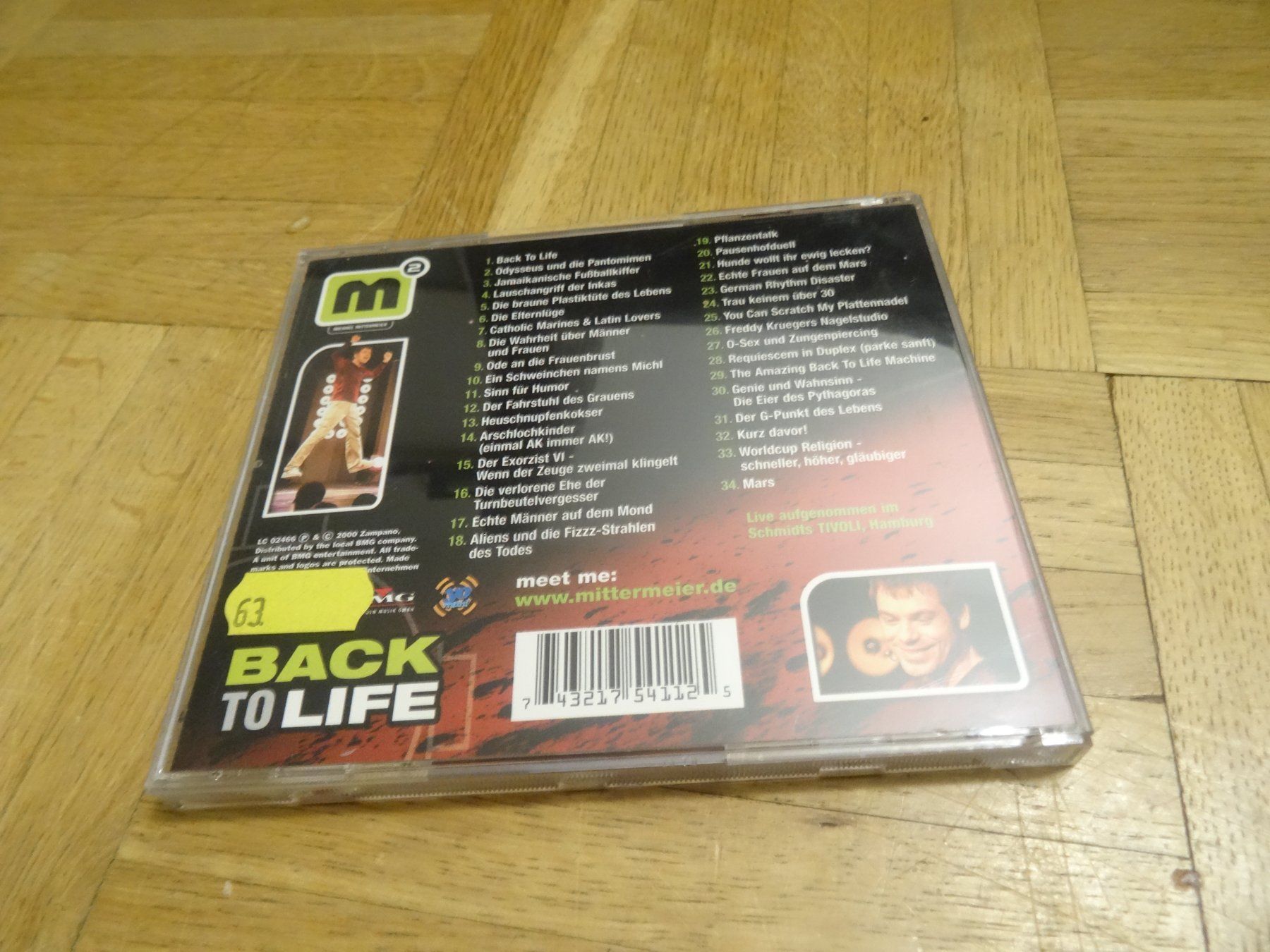 CD: Michael Mittermeier - Back to Life CD – Usato da Olten venduto da Disc-Ausverkauf 1