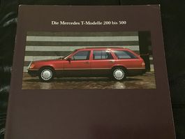 Mercedes-Benz T-Modelle Verkaufsprospekt 46 S. Oktober 1990