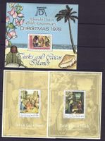 Turks u Caicos 5 Weihnachtsblocks postfr**