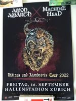Amon Amarth, Machine Head Konzert Plakat Poster Zürich