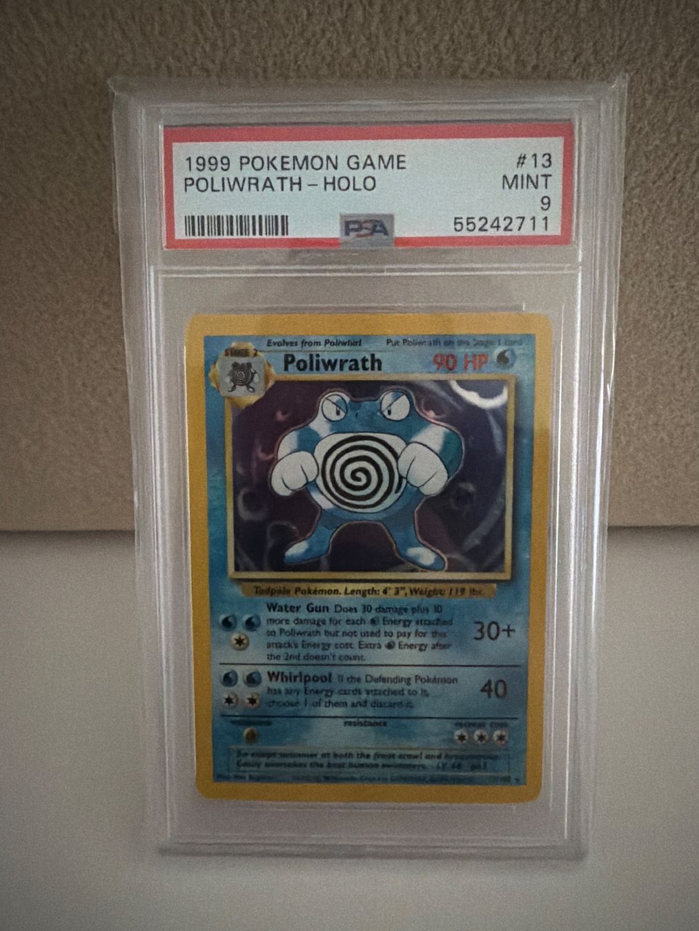 Pokémon Carte collezionabili: POLIWRATH BASE SET 1999 PSA 9 EN – Usato da Winterthur venduto da M173B