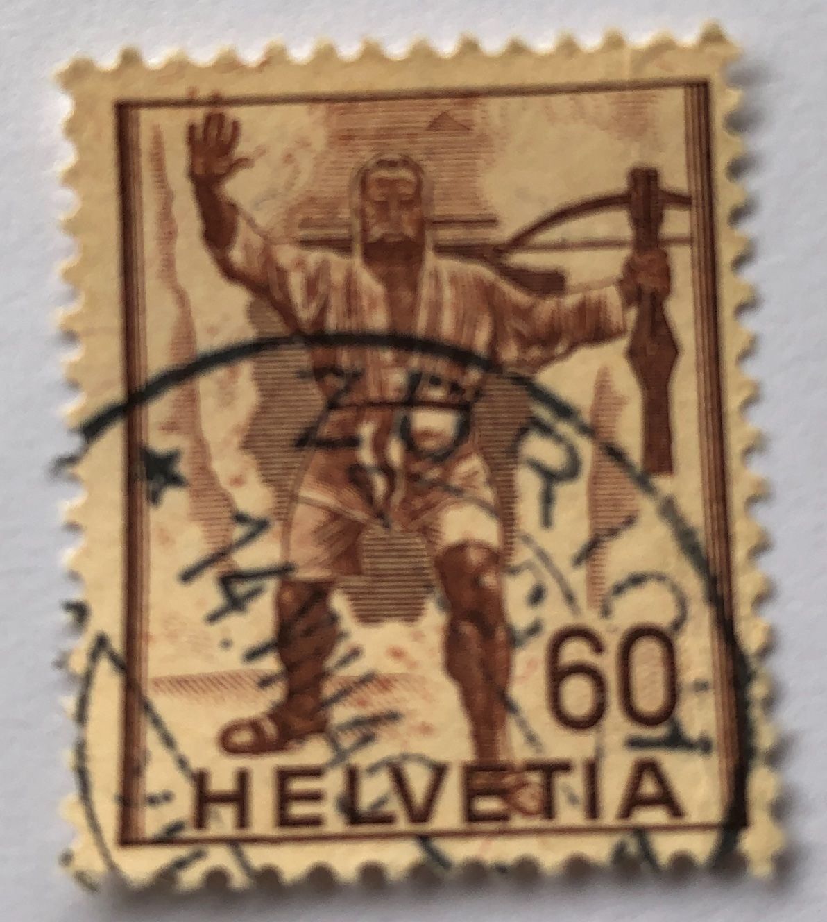 Alle Briefmarken: Nr.244 mit Stempel Zürich – Gebraucht aus Aarau von Billa007