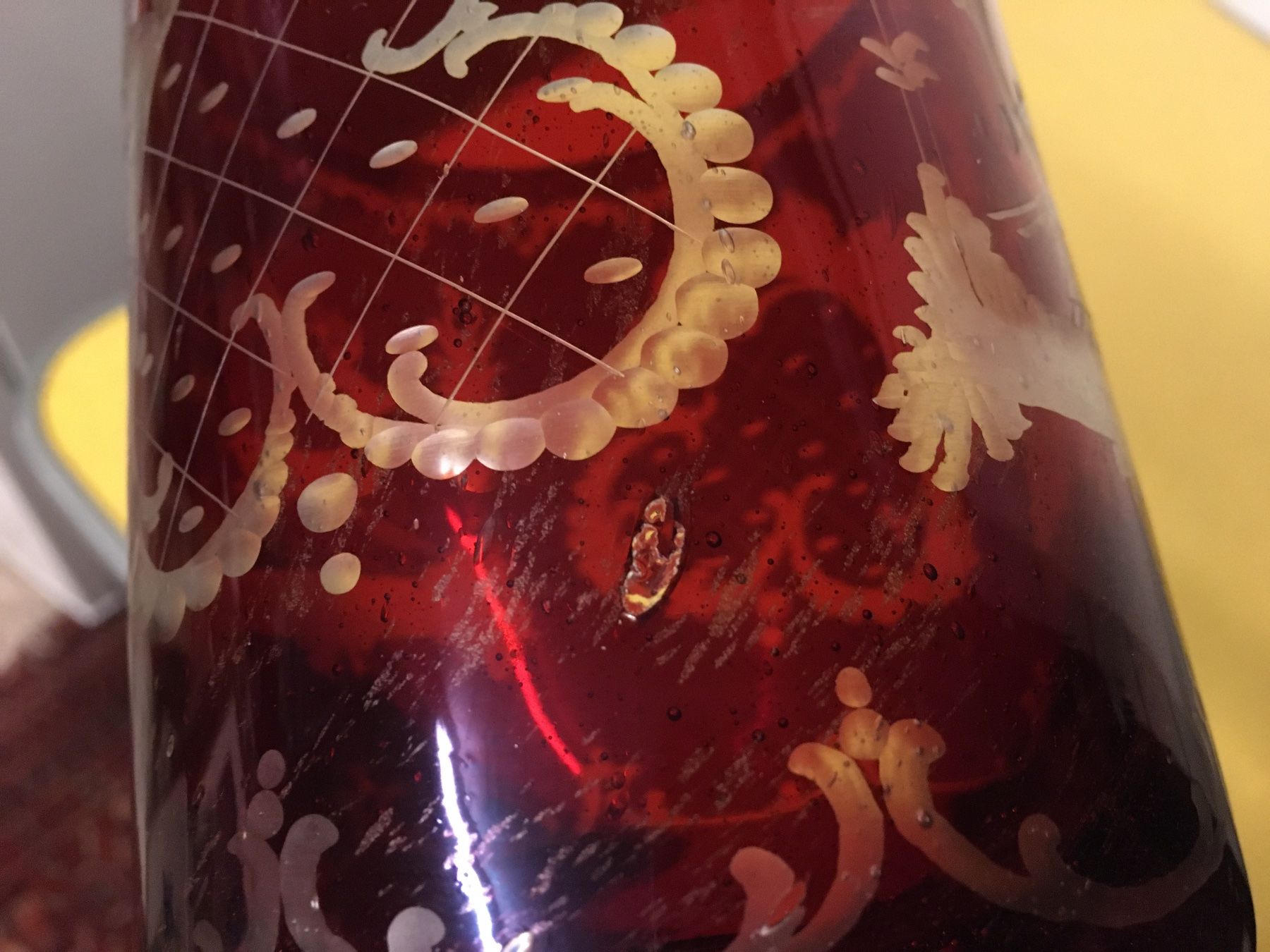 Bicchieri: Alte Böhmische Glas Pokal. – Usato da Lanzenhäusern venduto da vic63 7