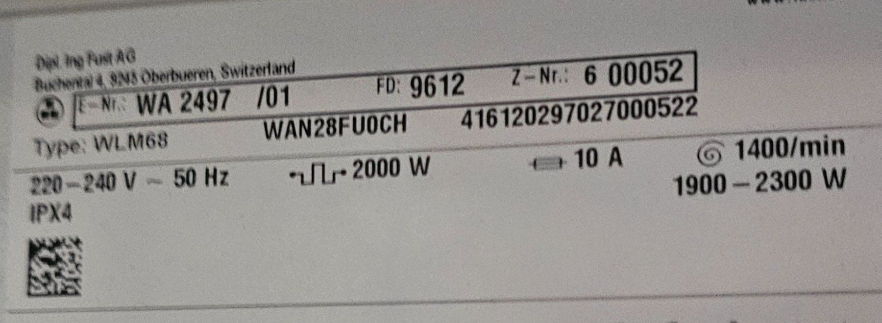 Fust Waschmaschinen: Waschmaschine Novamatic WA2497 – Gebraucht aus Regensdorf von AquiLa1000 4