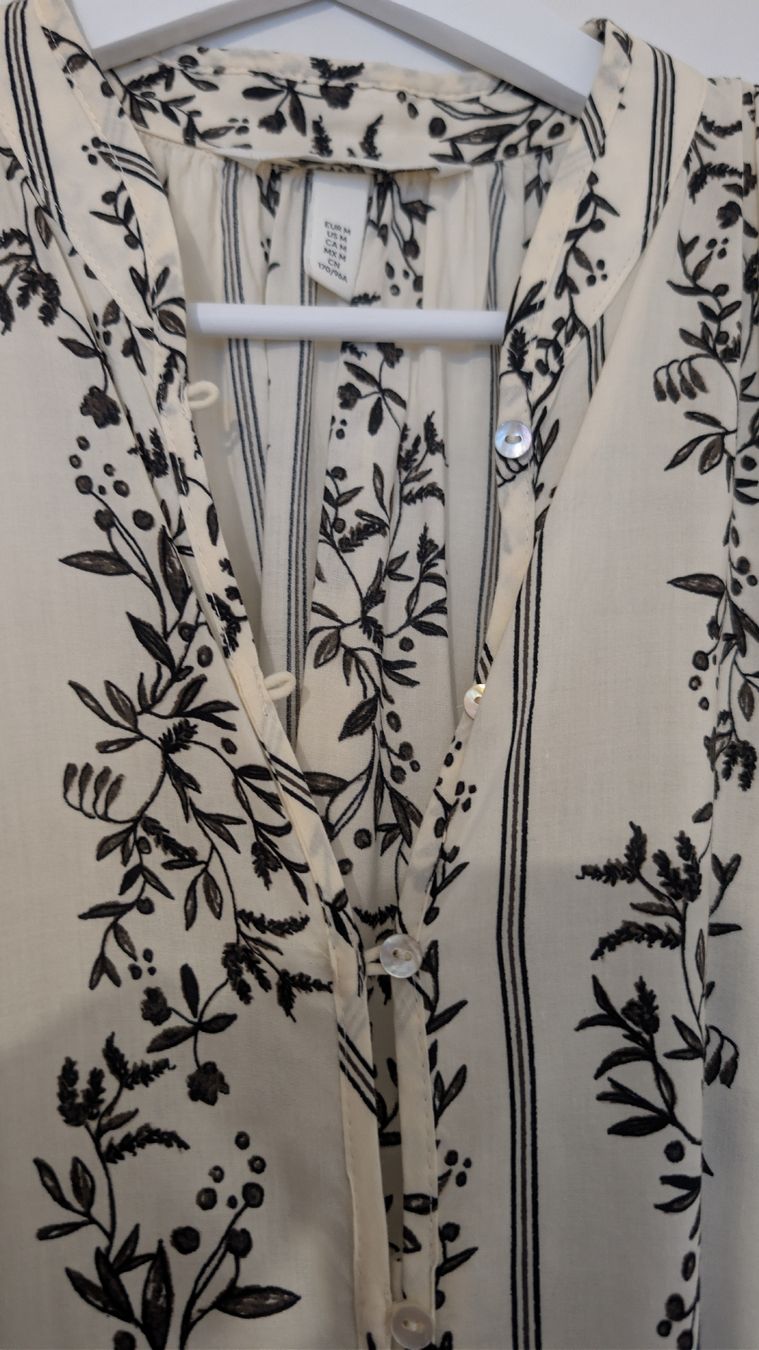 H&M Vestiti: Luftiges H&M Maxikleid mit Muster, Grösse M – Usato da Wädenswil venduto da coconut1289 2