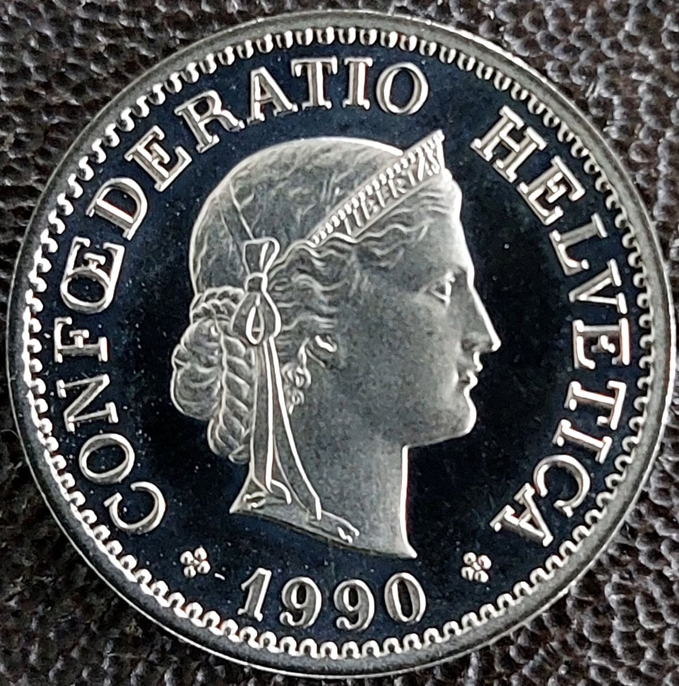 Tutti le monete: 10 Rappen 1990 stgl. / aus Münzsatz – Nuovo (secondo la descrizione) da Arch venduto da coinsandmore