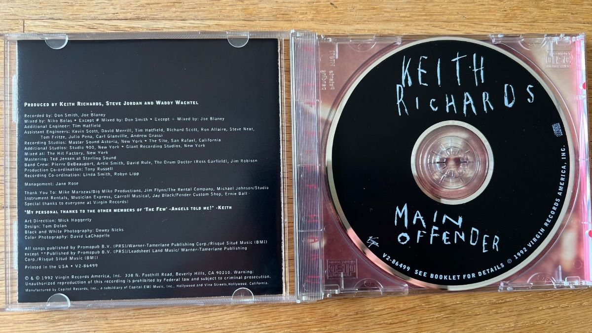 CDs: Keith Richards - Main Offender / CD - 1. US-Press. 1992 – Gebraucht aus Gais von soundcave57 2