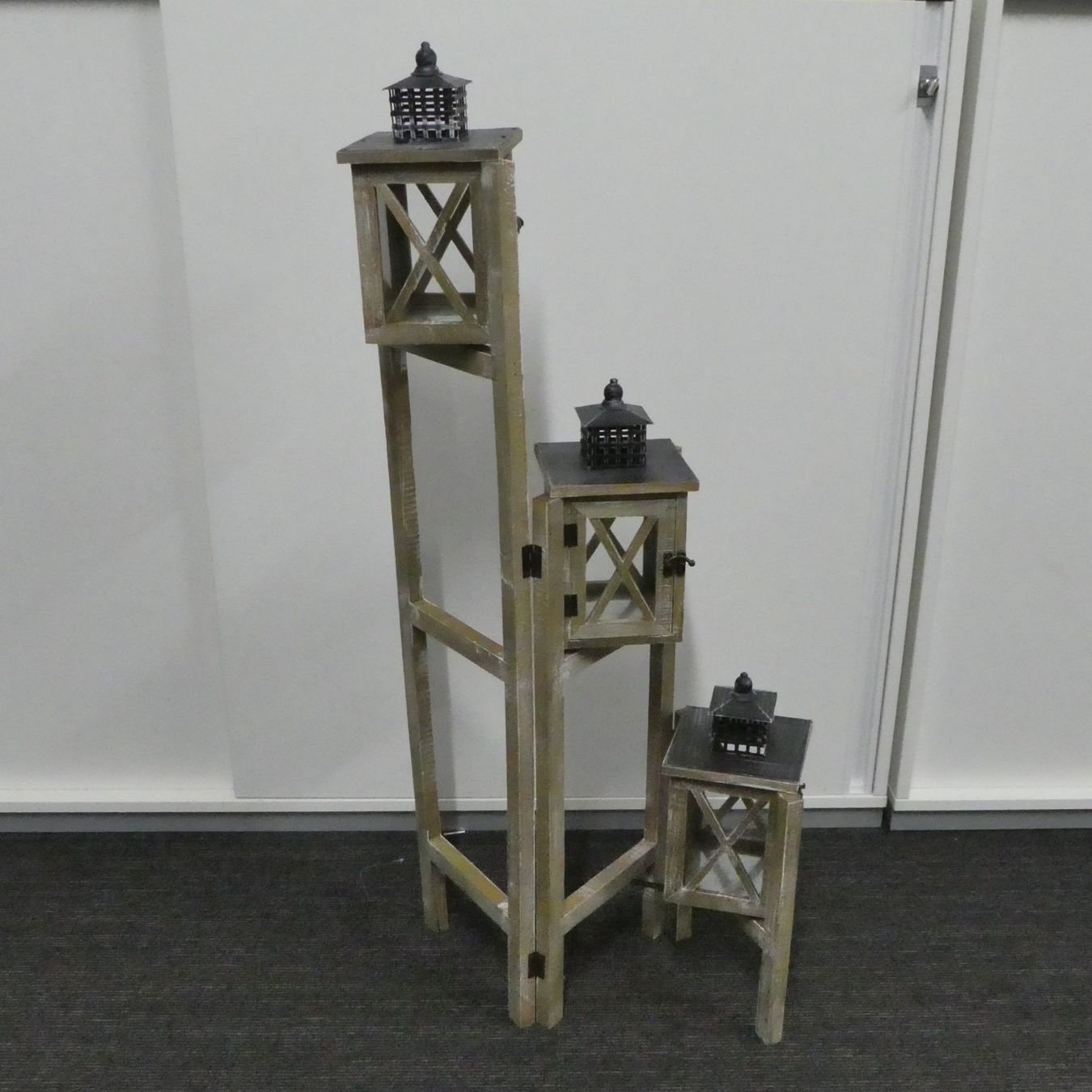 Lanterne: 3er Laternen Deko Stand – Usato da Volketswil venduto da brockipfannenstil 1