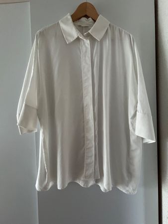 COS Bluse weiss Oversize Schnitt - sehr guter Zustand