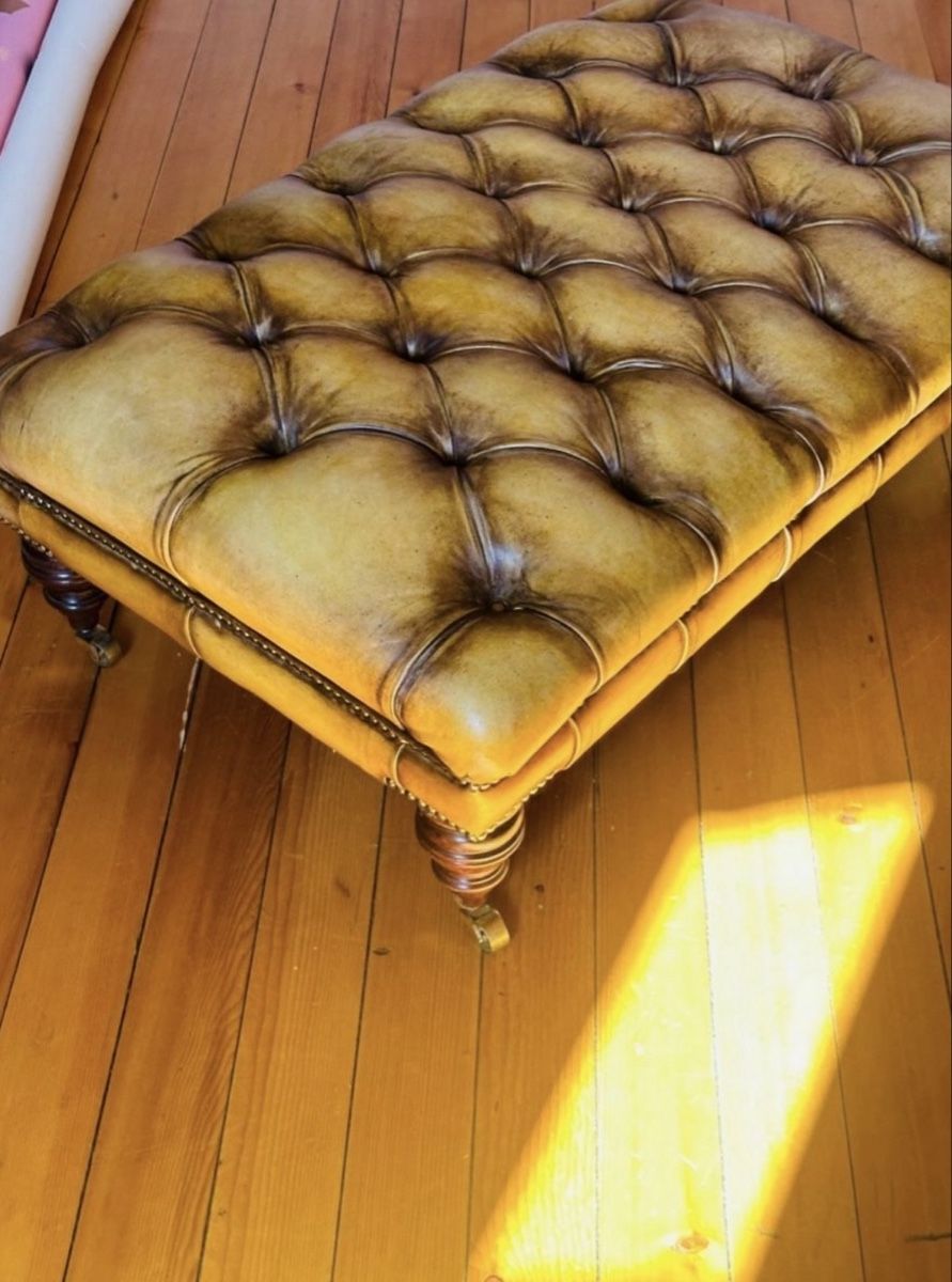 Stühle: Chesterfield  Leather poof – Gebraucht aus Vevey von ledidream 5