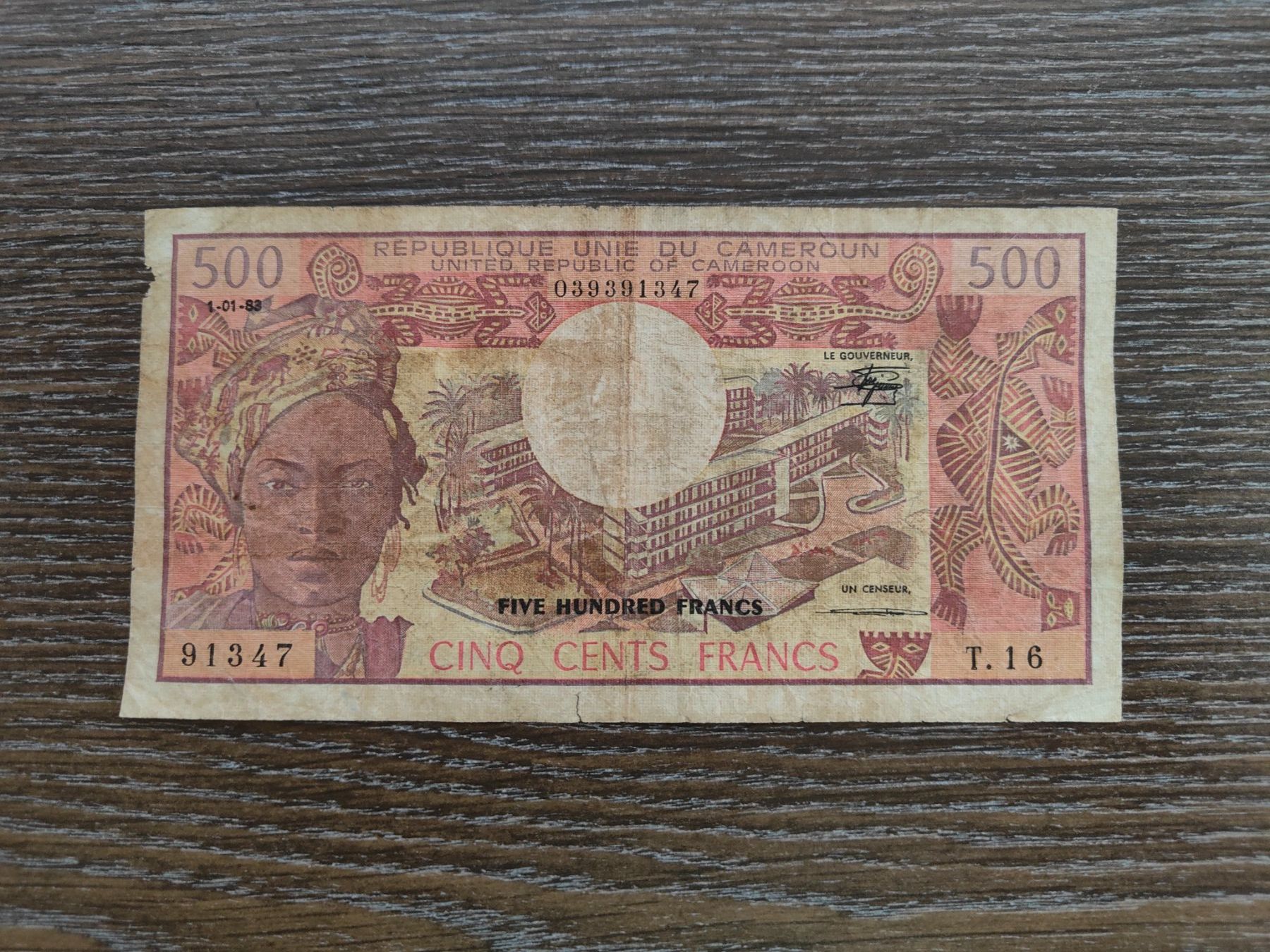 Banconote: Kamerun 500 Francs 1983 !!!!!!! – Usato da Flaach venduto da Lonzo99