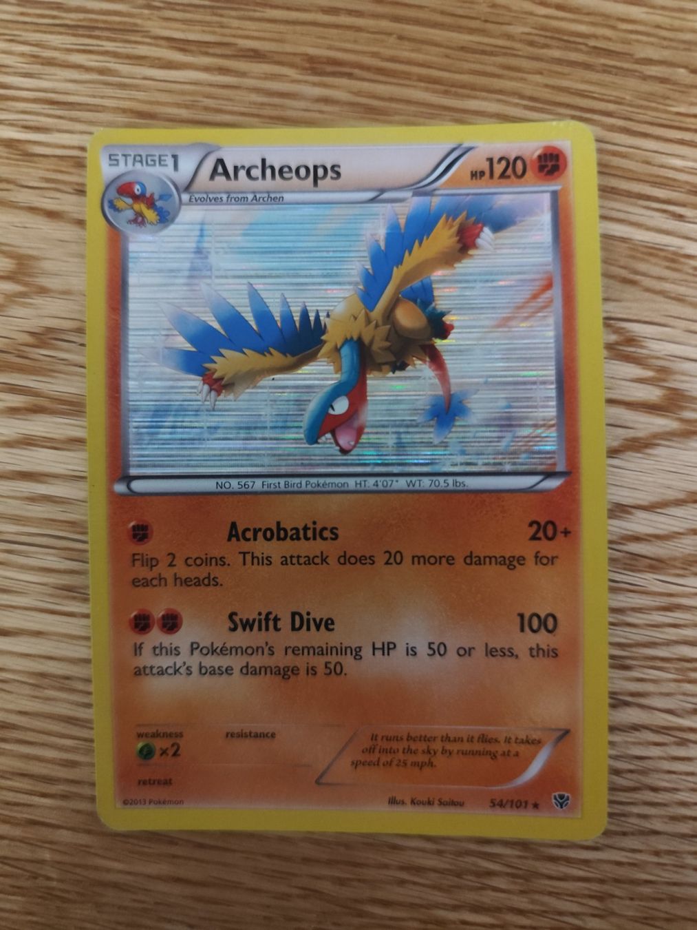 Pokémon Carte collezionabili: Pokemon Archeops Black & White Plasma Blast holo – Nuovo (secondo la descrizione) da Winterthur venduto da SMOKY062
