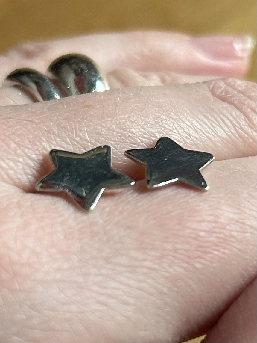 Ohrringe & -stecker: Silber Stern Ohrringe – Gebraucht aus Bern von Ilikebluegems 1