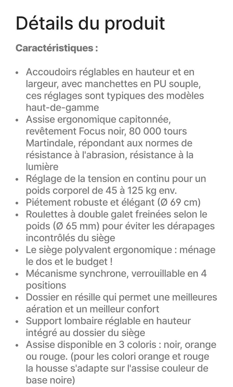 Sedie: Dauphin Siège polyvalent ergonomique – Usato da Ardon venduto da airbei 2