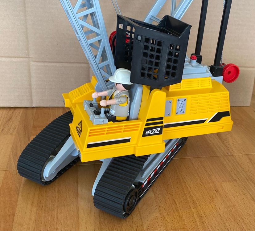 PLAYMOBIL Abrissbirnenbagger Seilbagger mit Bauteil 70442 (Gebraucht ...