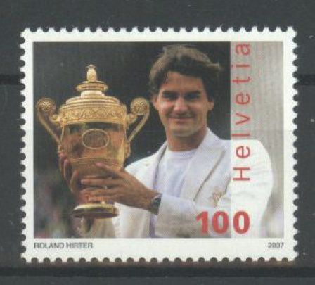 Tous les timbres: 2007, Sondermarke Roger Federer ** (2) – D'occasion à Willisau par Vollstempel