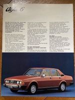 ALFA ROMEO Alfa 6 Prospekt 1979 deutsch brochure dépliant