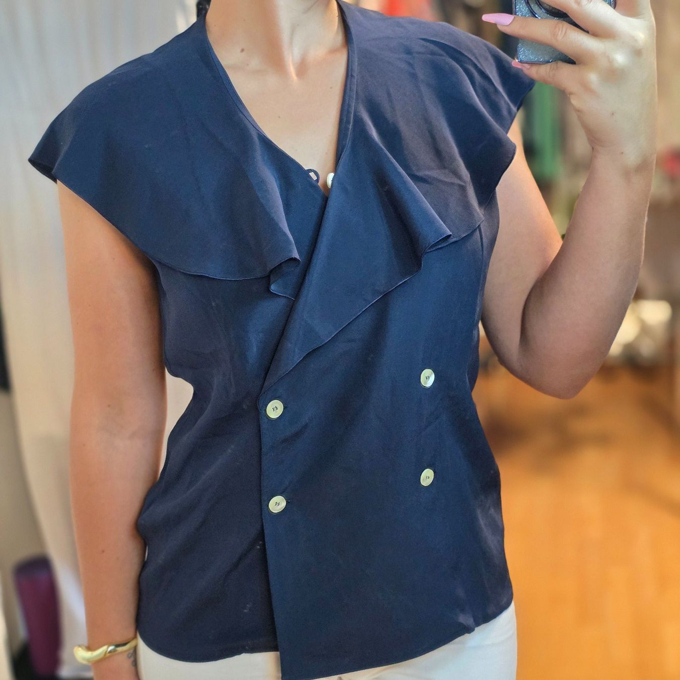 Blusen: Antonelli  100% Seide  Statement Bluse Gr.38/40 Vintage – Gebraucht aus Wald ZH von CapLux