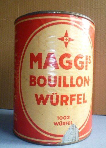 Contenitori & Simili: Blechdose MAGGI'S BOUILLON WÜRFEL 23 cm hoch – Usato da Effretikon venduto da Heimstudio 3