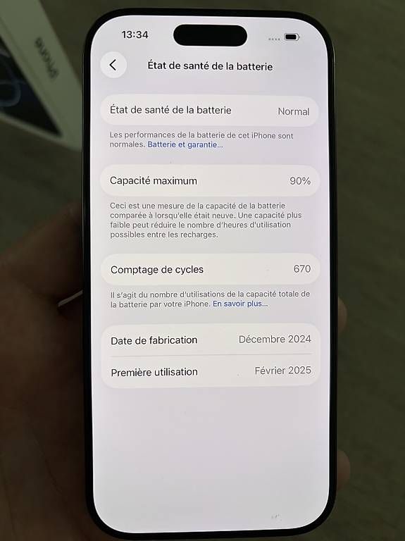 Apple Portables: iPhone 16 Pro 128GB noir – Neuf (Voir description) à Muraz (Collombey) par Tiagoveiga20 2
