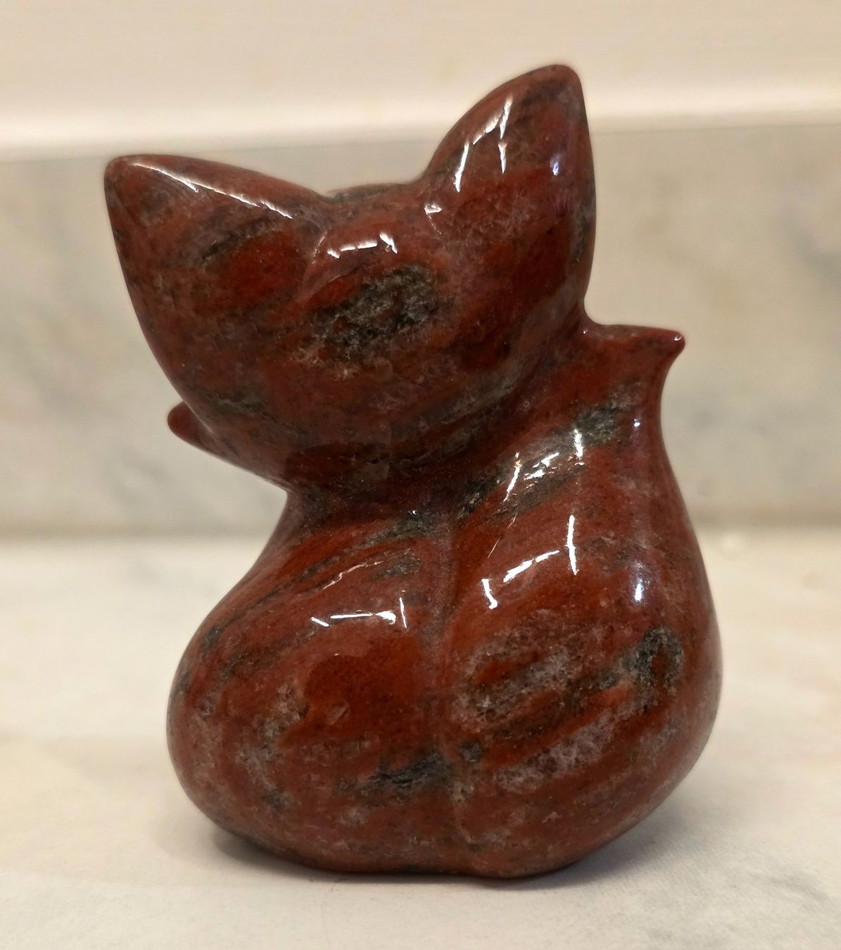 Minerali & Pietre curative: Roter Jaspis Fuchs 114g – Nuovo e nell'imballaggio originale da Matzingen venduto da Shay_Crystalz 1