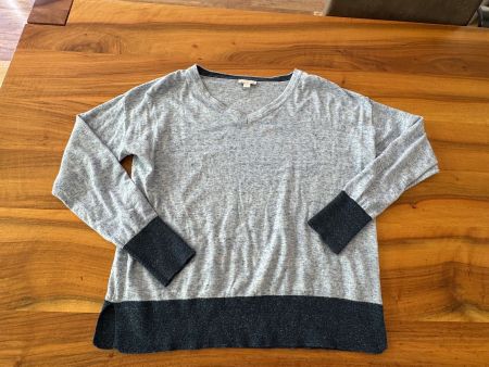 Gap Pullover, Gr. M, Grau/Blau - kuschelweich