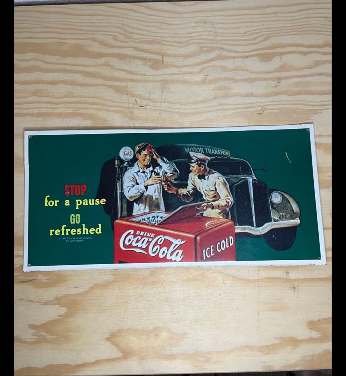 Coca-Cola Insegne: Coca Cola Schild – Usato da Schliern b. Köniz venduto da Trebesch