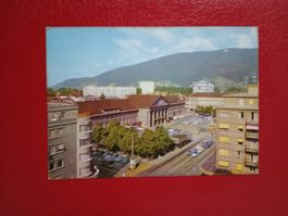 Biel Bienne Bahnhofplatz Militär Zusatz Stempel 1964