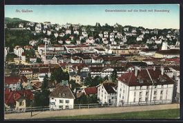 St. Gallen, Generalansicht auf die Stadt