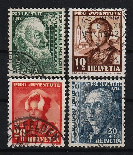 Tutti i francobolli: 1942 Serie Pro Juventute – Usato da Arlesheim venduto da gaugi43