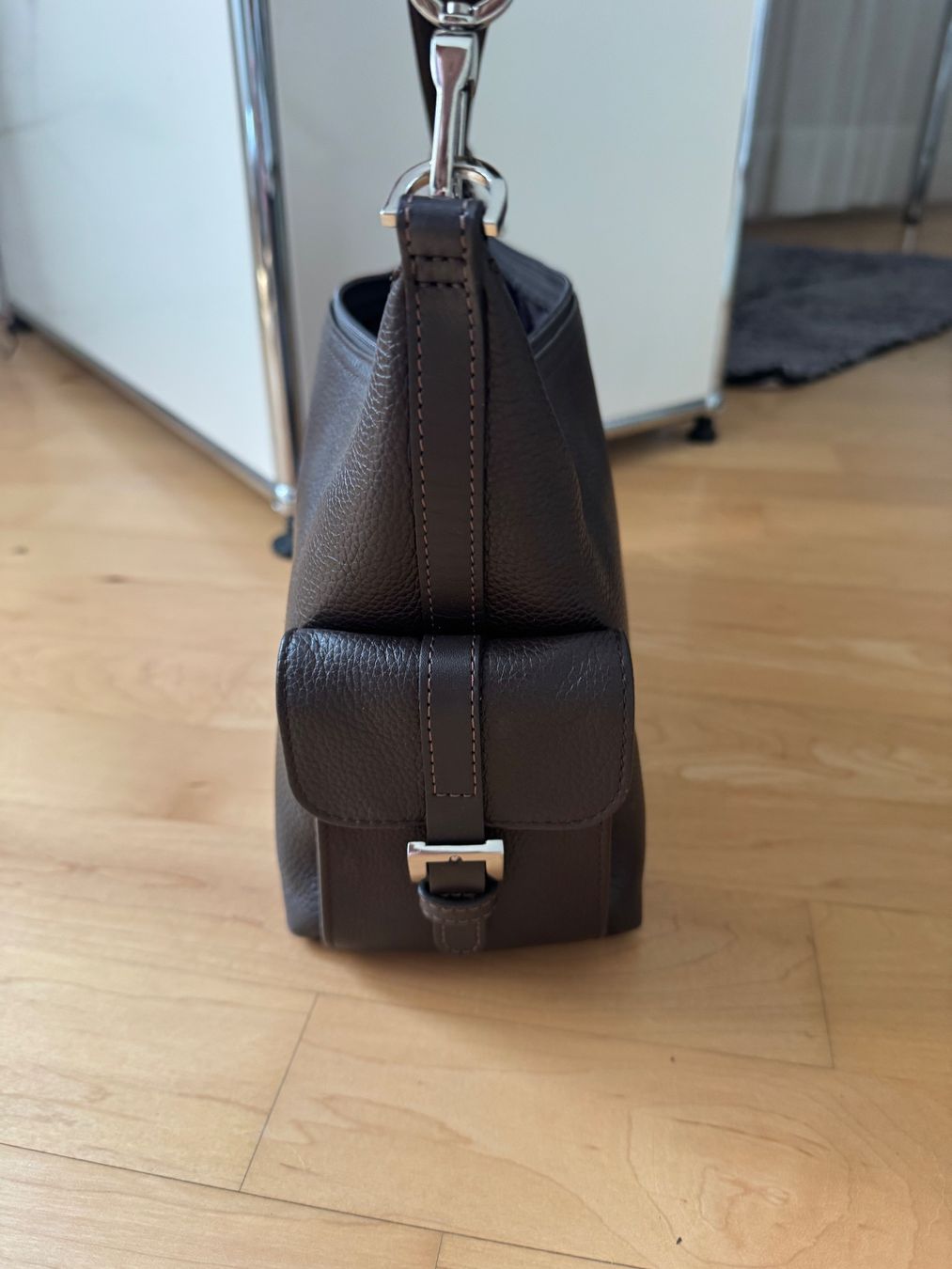 Longchamp Borse da donna: Longchamp Tasche Leder braun – Usato da Muri b. Bern venduto da maya.bindschedler 3