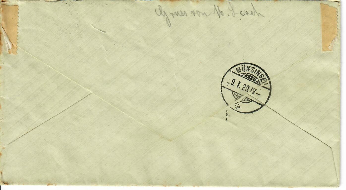 Tutti i francobolli: Brief, Grünenmatt 1920 – Usato da Hochdorf venduto da Ziegel-16 1
