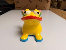 Sparschwein Frosch bunt Keramik
