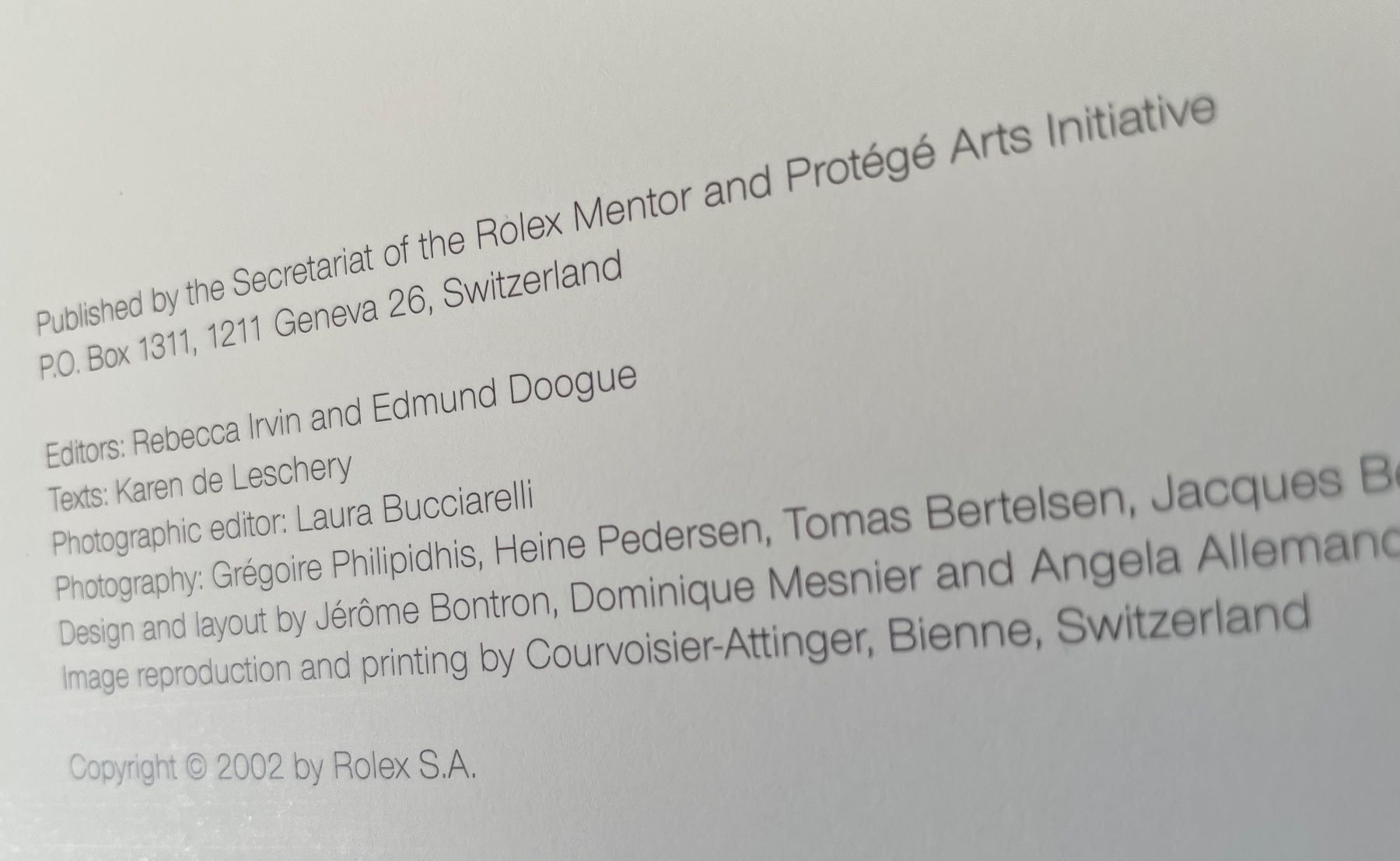 Libri: Rolex - Arts Initiative 2003 – Usato da Morbio Inferiore venduto da Ecod 3