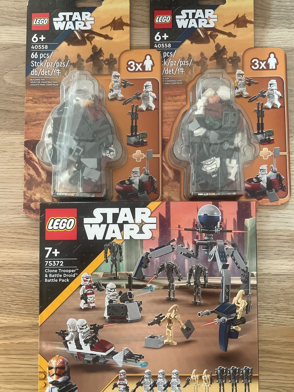 Lego Kit di costruzioni: Lego Star Wars Sets 3er Bundle Clone Battlepack – Nuovo e nell'imballaggio originale da Wimmis venduto da Aluethi