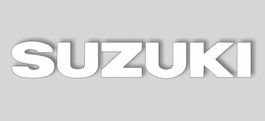 Suzuki Aufkleber Sticker 280x43mm weiss 2 Stück