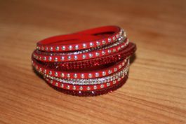 Wickelarmband Glitzer für Mädchen Damen