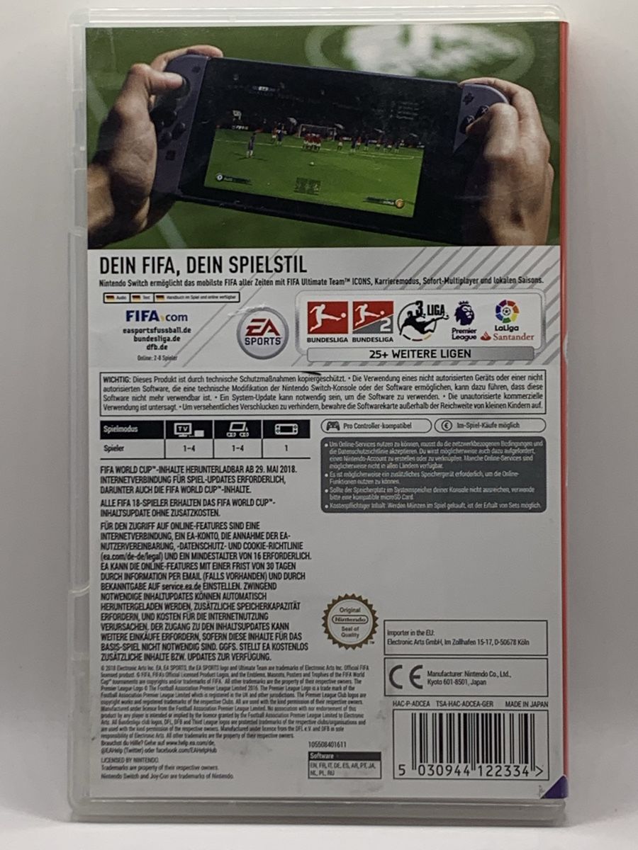 Nintendo Jeux: Nintendo Switch - FIFA 18 World Cup Update – D'occasion à Ostermundigen par RG-Collector 1