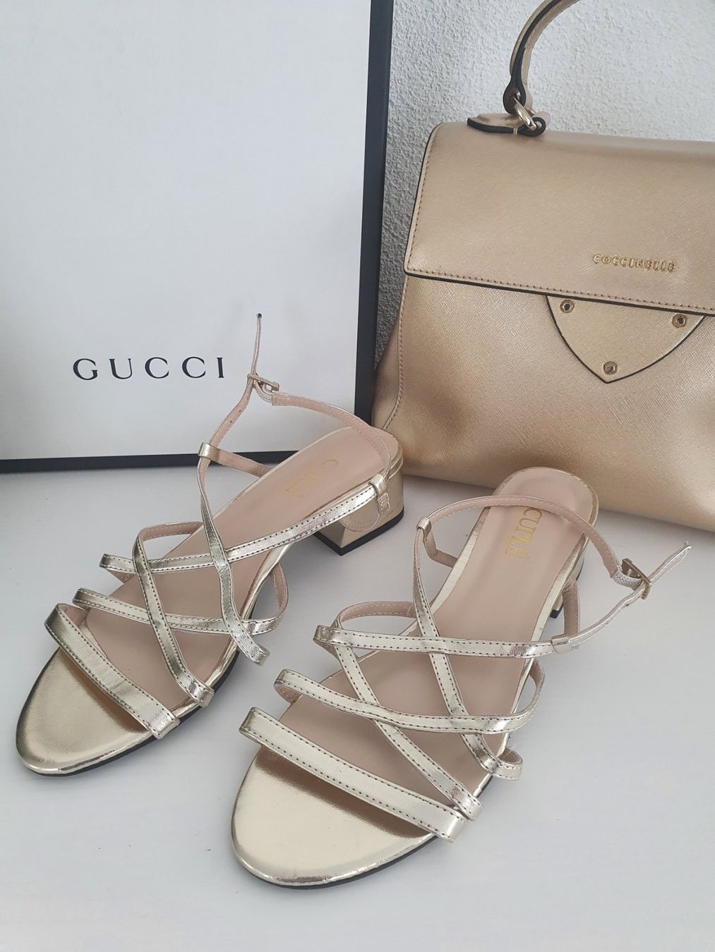 Damenschuhe: Schuhe Cuple, Leder, Größe 40, gold – Neu und originalverpackt aus Zuchwil von ger_ws6t