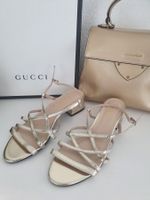 Schuhe Cuple, Leder, Größe 40, gold