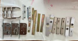 Diverse Einsteckschlösser und Zubehör