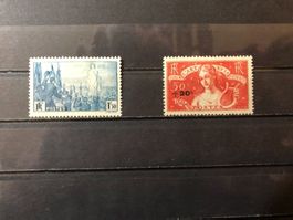2 timbres neufs* 1936