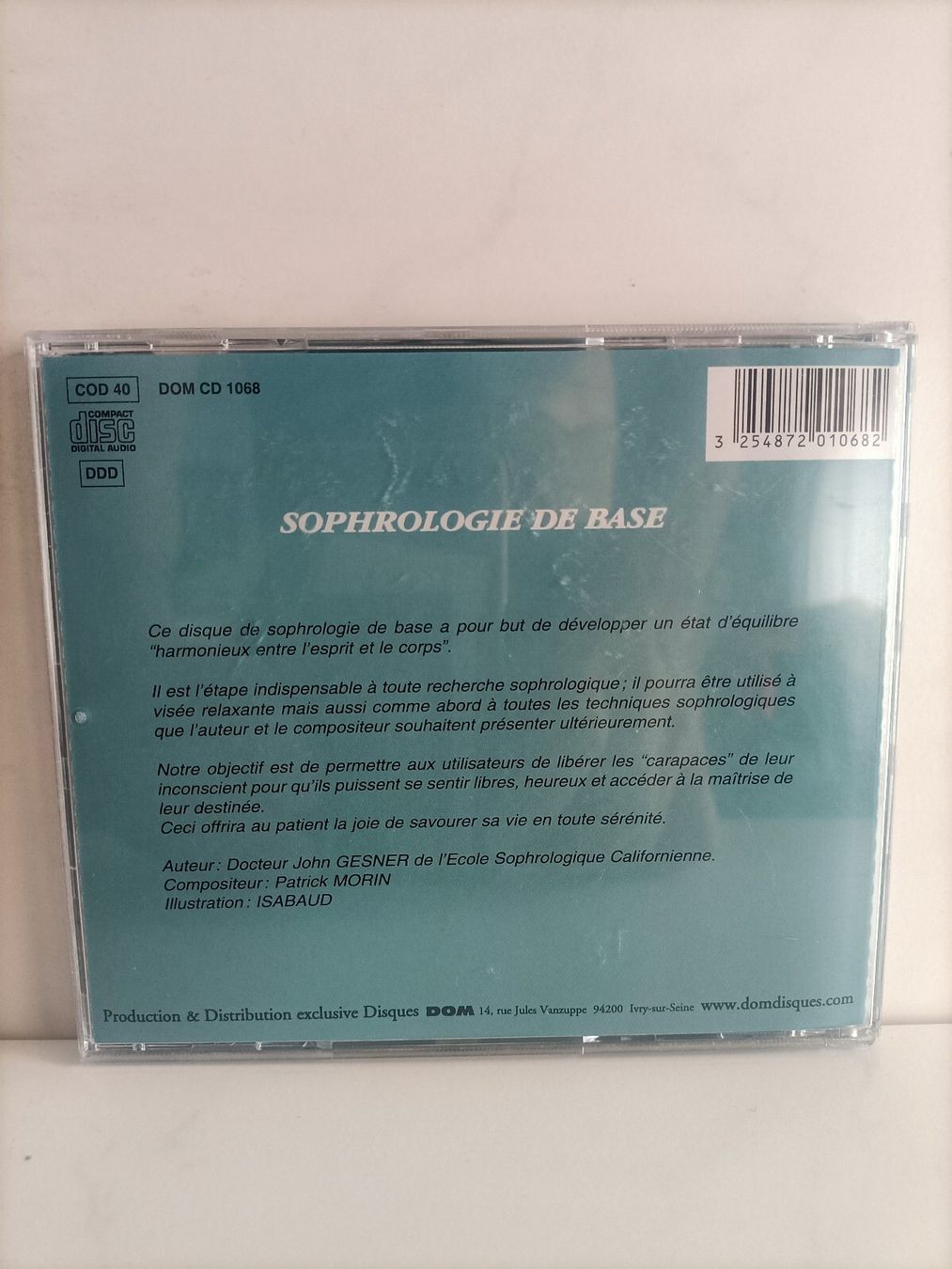 CD: CD Sophrologie de base / John Gesner - Patrick Morin – Usato da crans montana venduto da AB3963 2