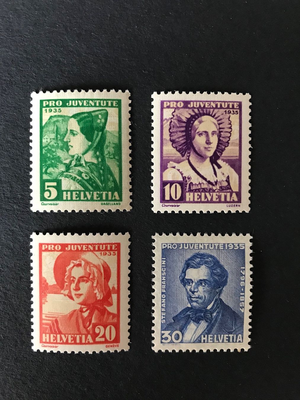 Tous les timbres: 1935, Pro Juventute Serie ** – Neuf (Voir description) à stäfa par brandy66