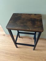 4 Barhocker dunkelbraun mit Metallgestell