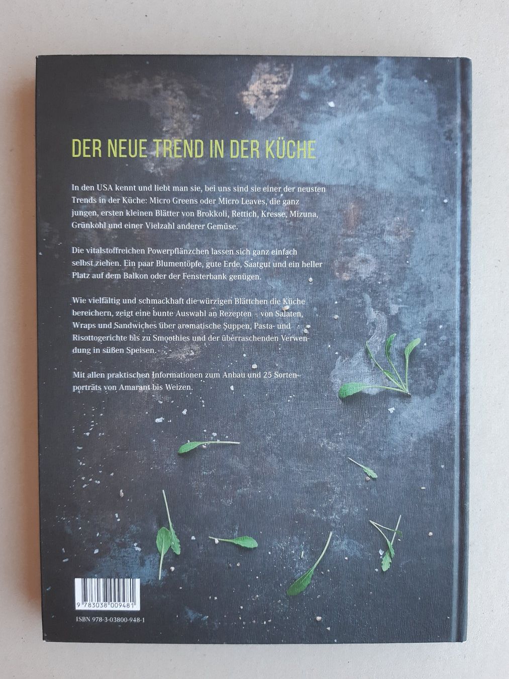 Libri: Micro Greens Micro Leaves (Manuela Rüther) – Nuovo (secondo la descrizione) da Basel venduto da odradek 1
