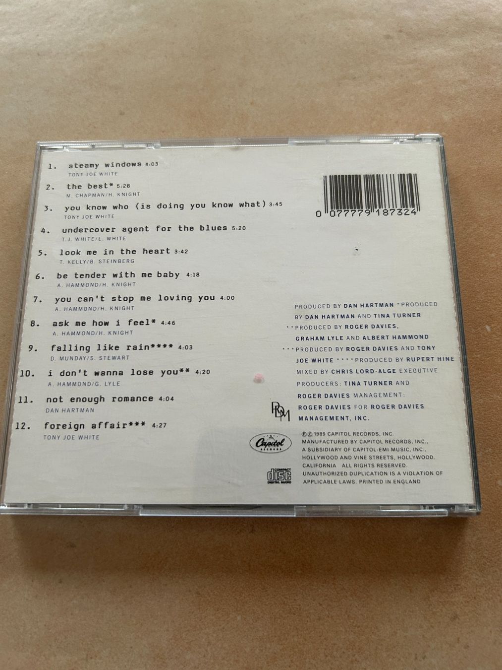 CDs: Tina Turner Foreign Affair – Gebraucht aus Wiggiswil von Cwi0 1