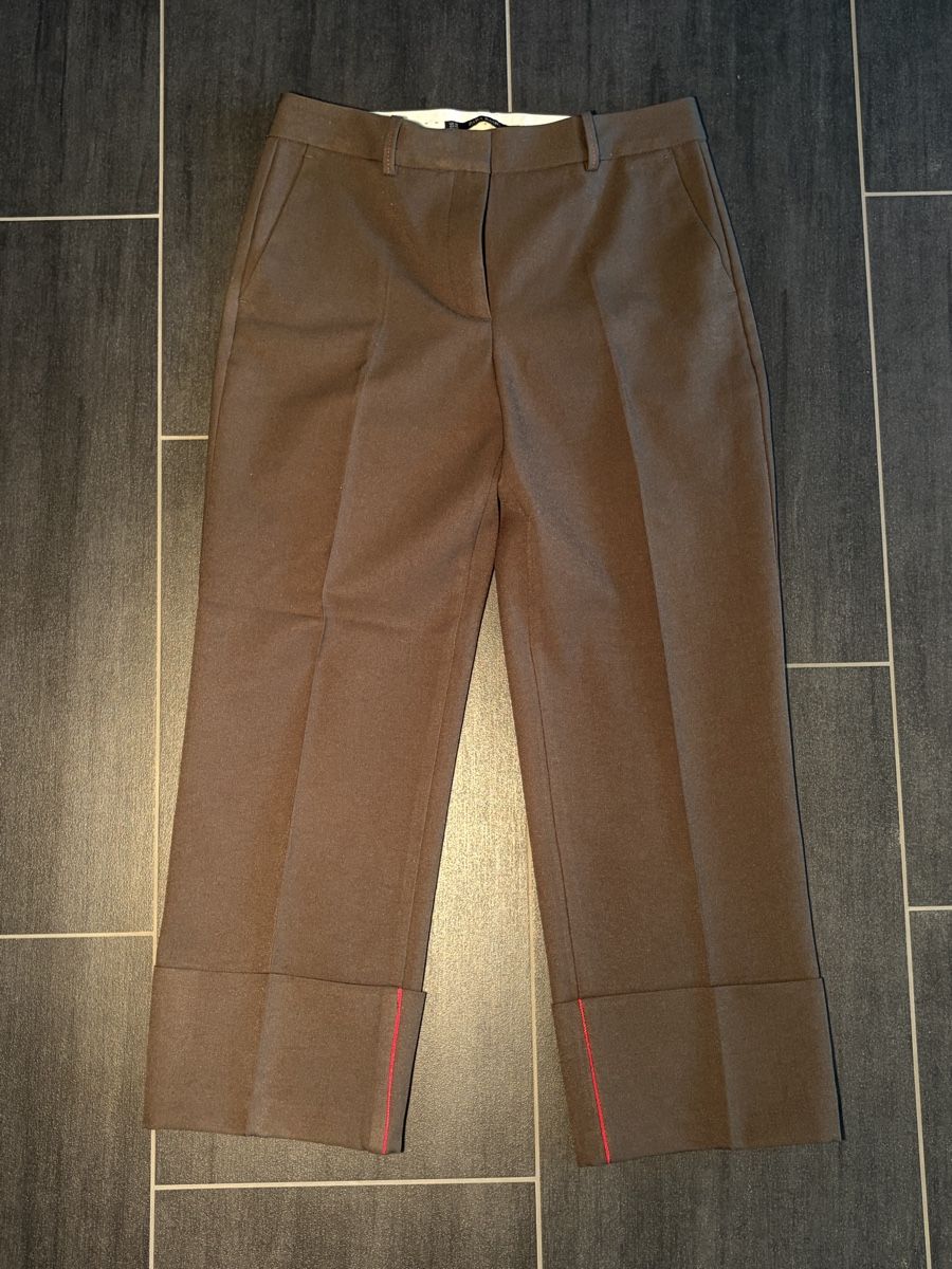 Zara Hosen: Zara Basic Stoffhose braun/grün Grösse XS – Neu (gemäss Beschreibung) aus Büsserach von SalebyGianni