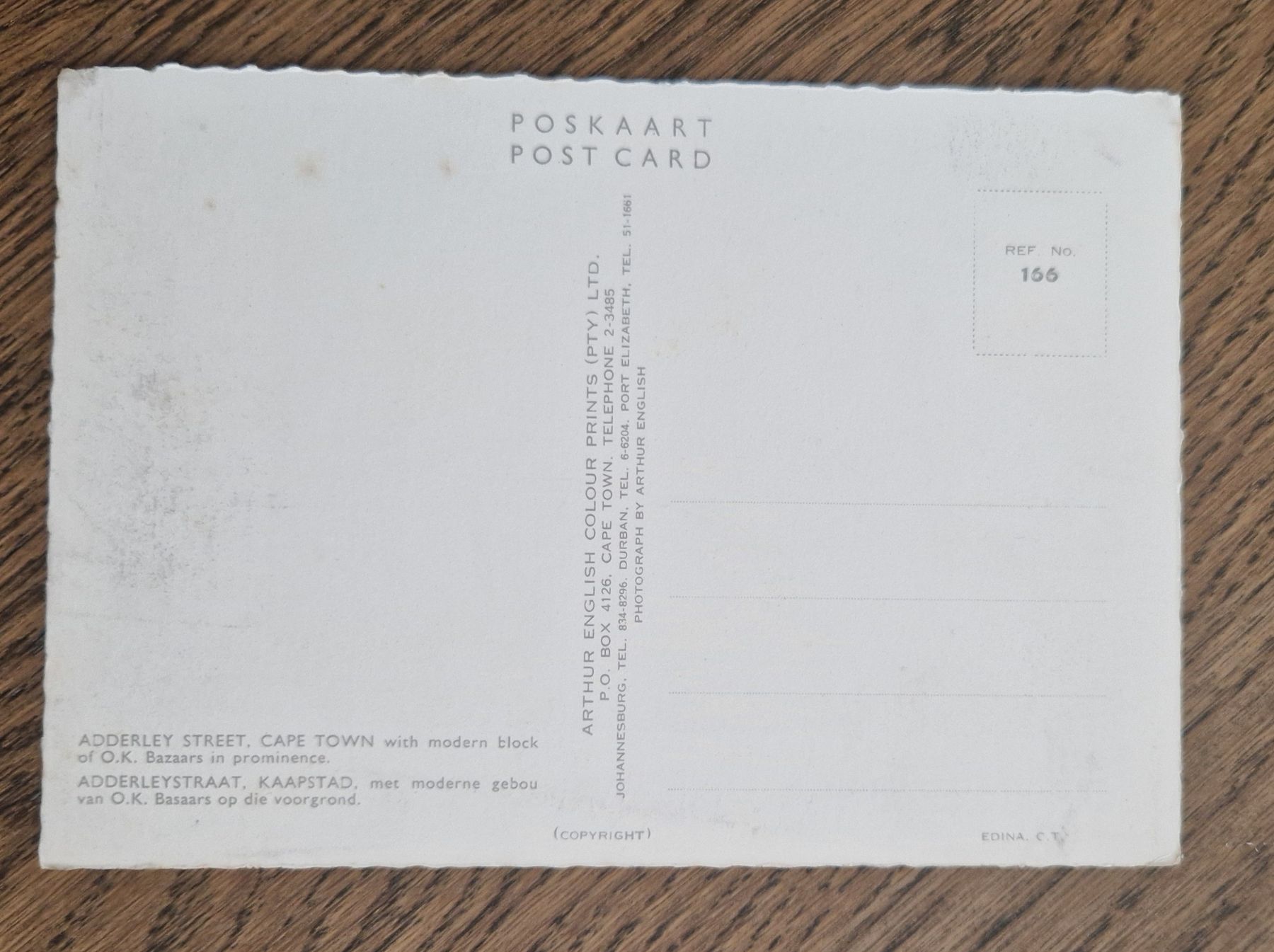 Cartoline postali: Cape Town, Adderlay Street – Usato da Ebikon venduto da Donar50 1